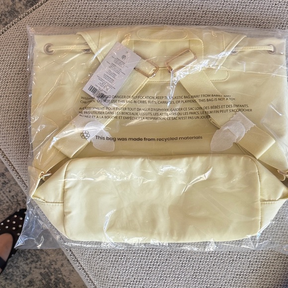 Yellow Backpack with Front Pockets - Picture 5 of 7